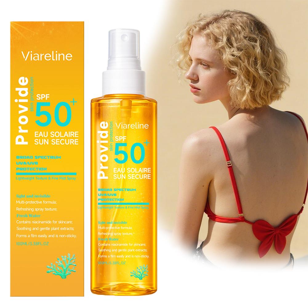 Spf 50 Sunscreen - SPF50+ Reef-Safe Sunscreen Spray,Water-Based Sunscreen Lightweight