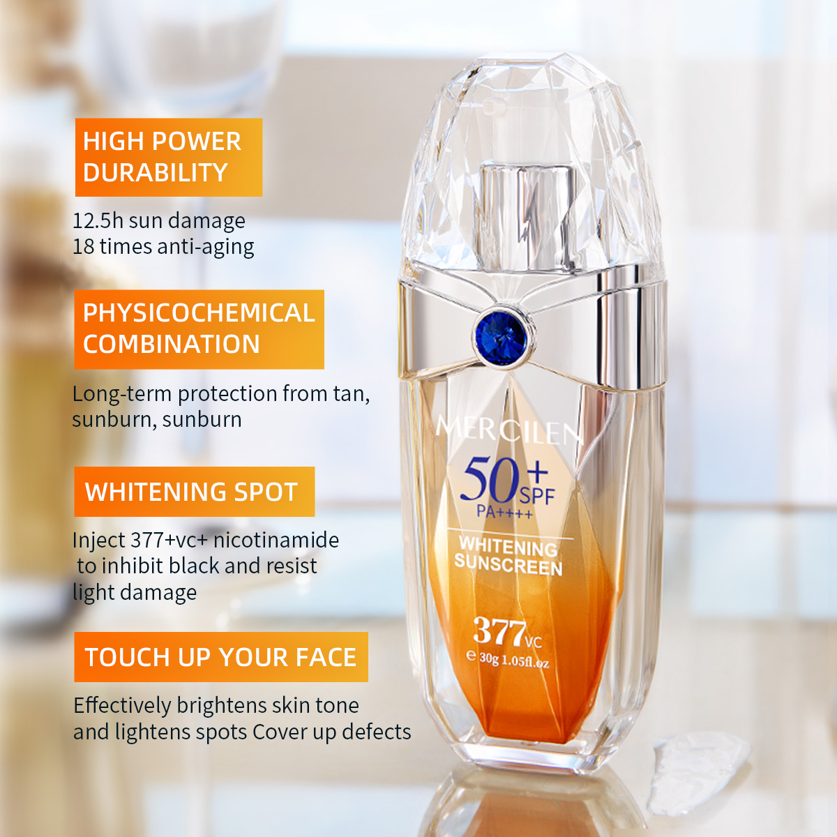 Mercilen Sunscreen 30g, Spf50+ - Spf 50 Sunscreen review and price