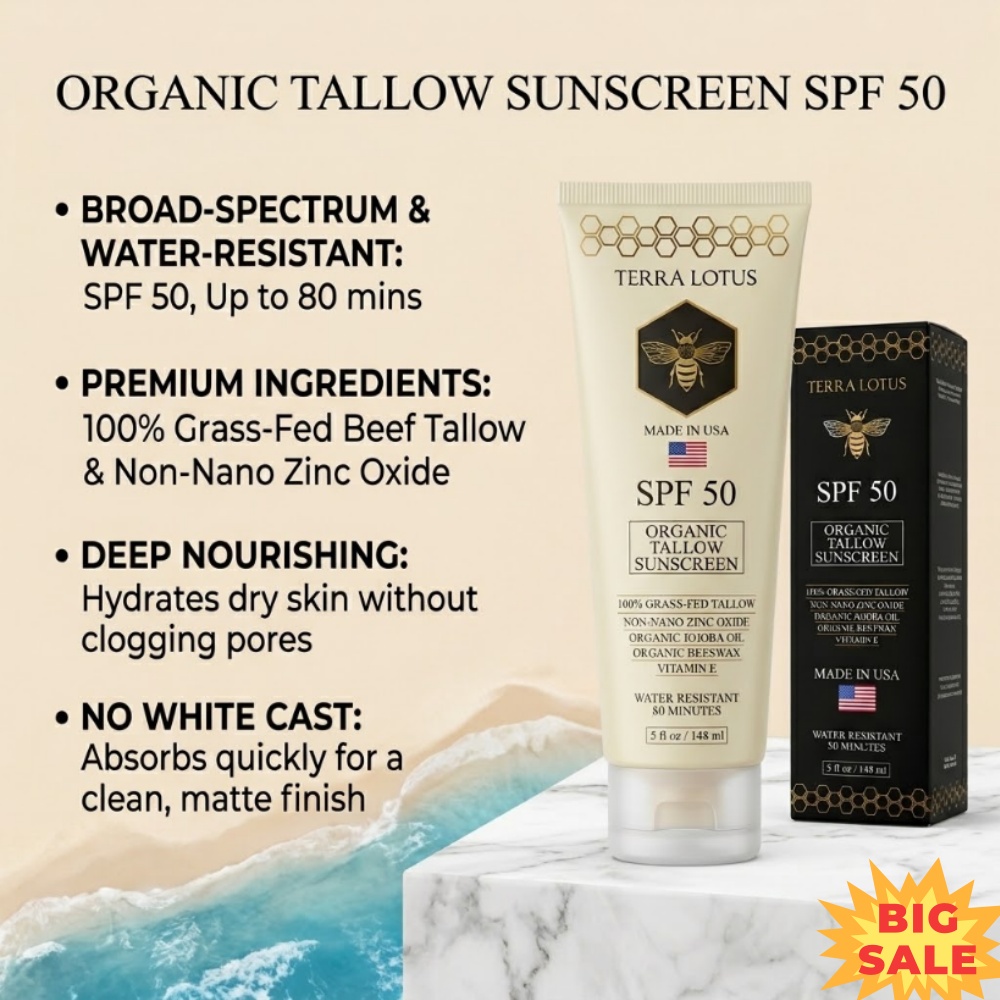 Organic Tallow Sunscreen SPF 5 - Spf 50 Sunscreen review and price